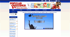 Desktop Screenshot of populargreetingscanada.com